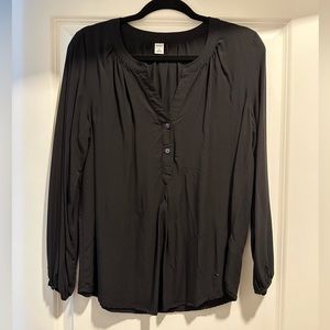 Black professional work blouse in size Medium